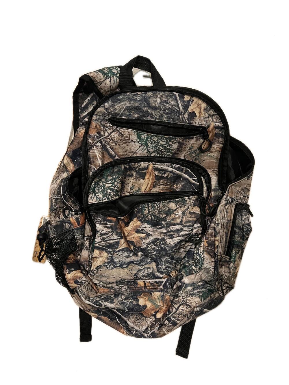 Swiss Design Camo Camouflage Wood Nature Backpack 18X16”